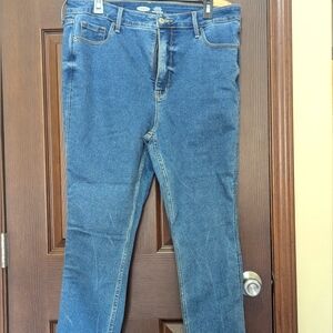Old Navy Rockstar Mid-Rise Button Fly Ankle Jeans Skinny